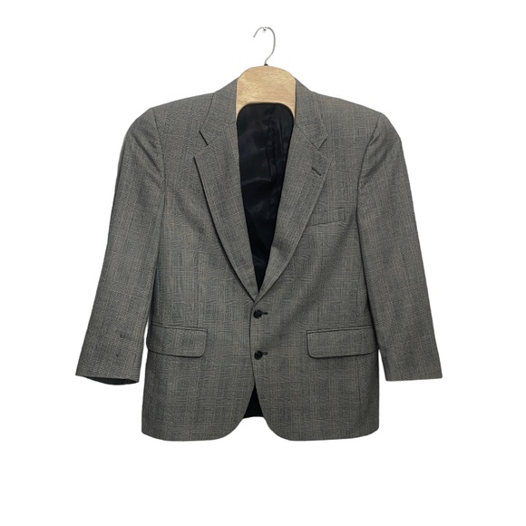 Burberrys 42 Prince of Wales Check Tweed Small Holes See Images 100% Wool - Picture 1 of 10